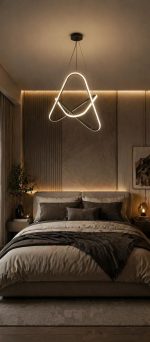 لوستر مدرن LED مثلثی - تصویر 3